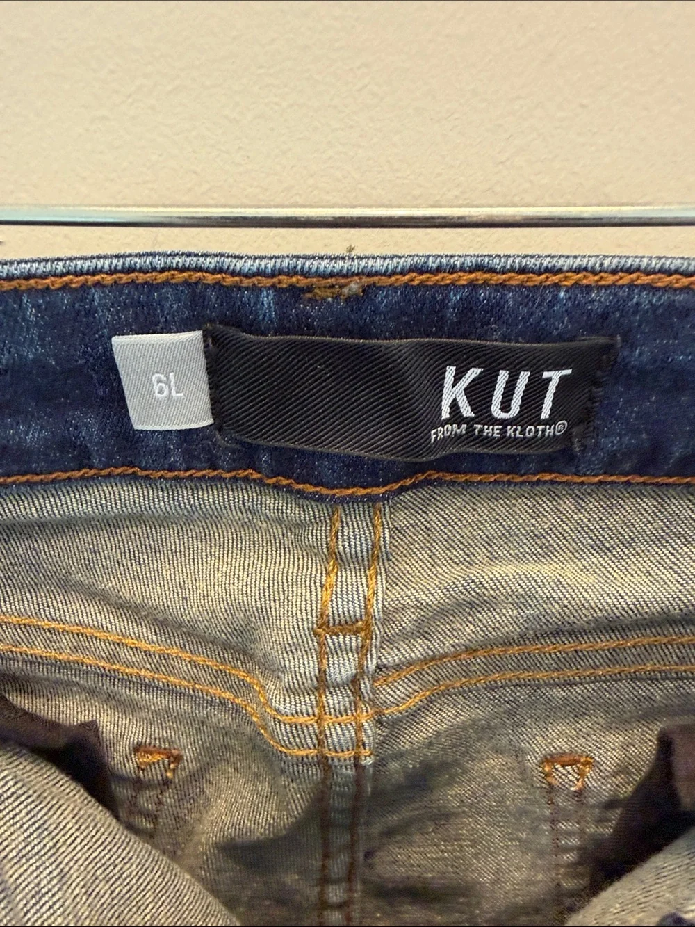 Kut from the Kloth 6Tall  Dark Blue Skinny Jeans - Classic Stretch Denim